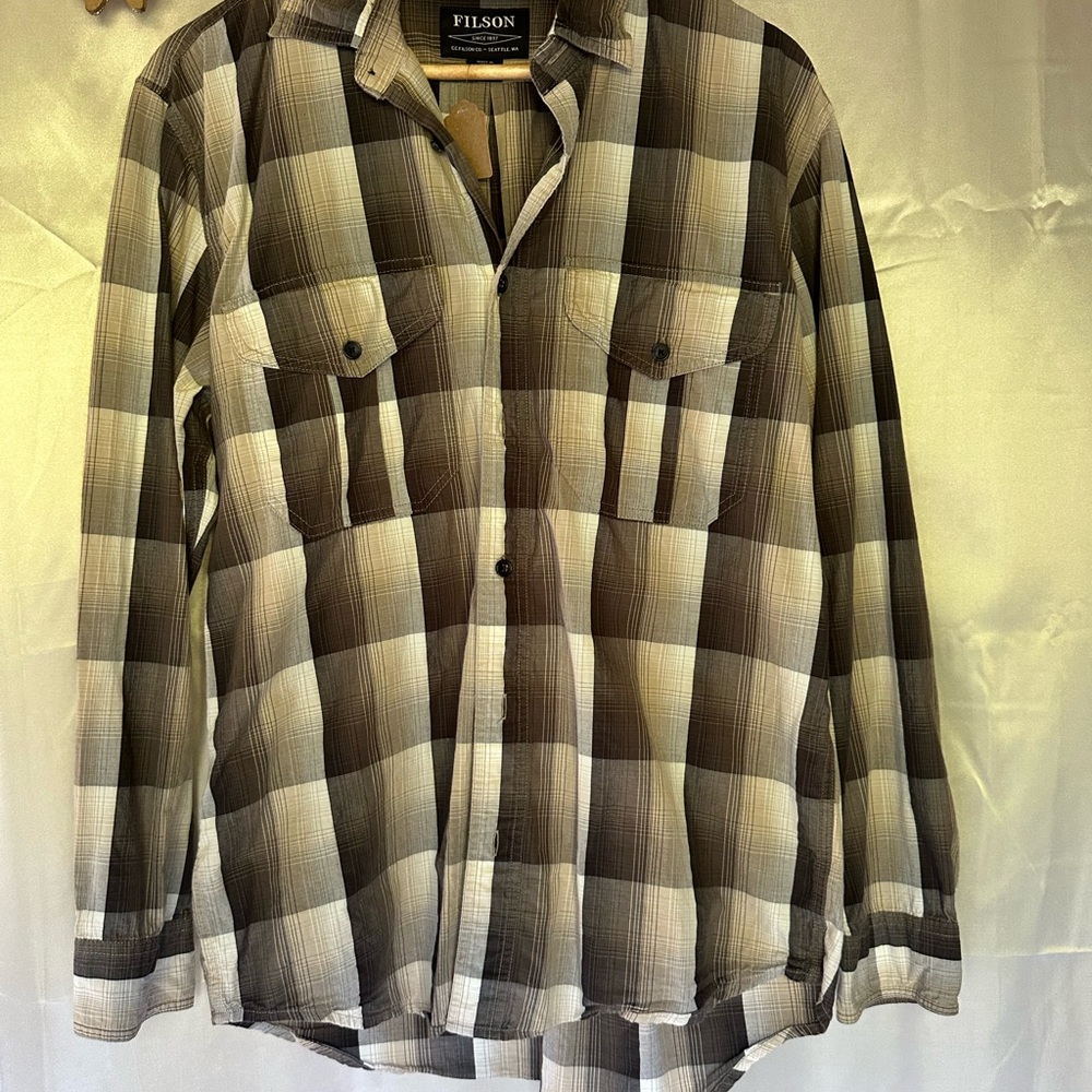 Filson Brown Plaid Shirt